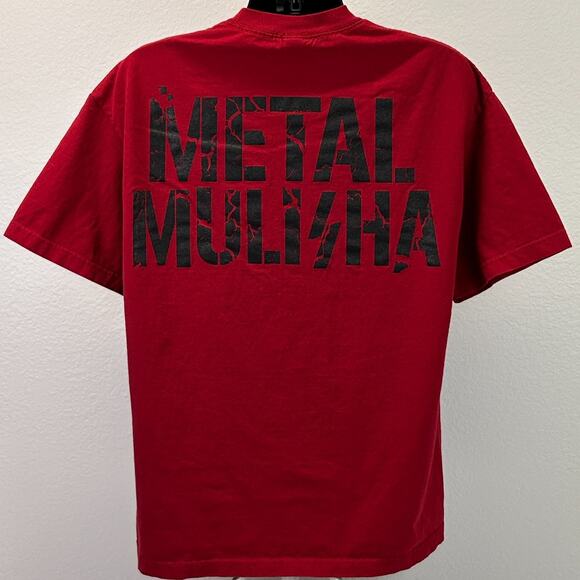 Vintage Y2Ks Metal Mulisha T Shirt Biker Supercross MMA Motocross Red XL X-Large - Picture 3 of 9